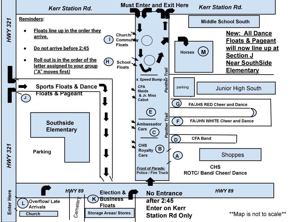 Homecoming Parade Route